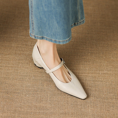 Tamsin – Babies Mary Jane Pointues en Cuir – vue 4