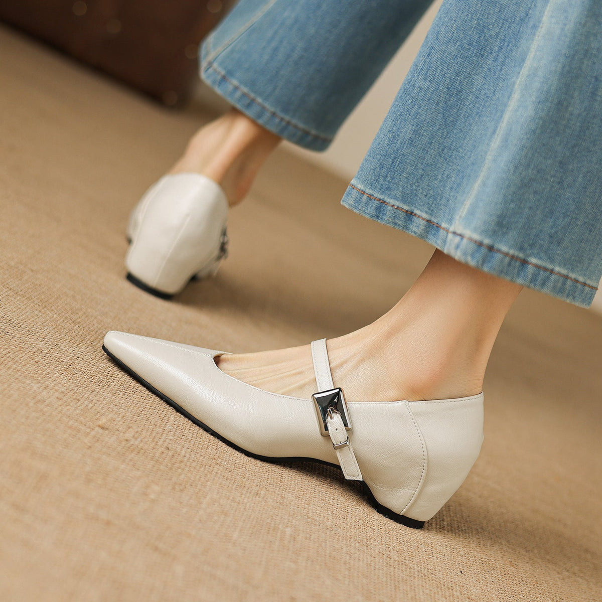 Tamsin – Babies Mary Jane Pointues en Cuir – vue 5