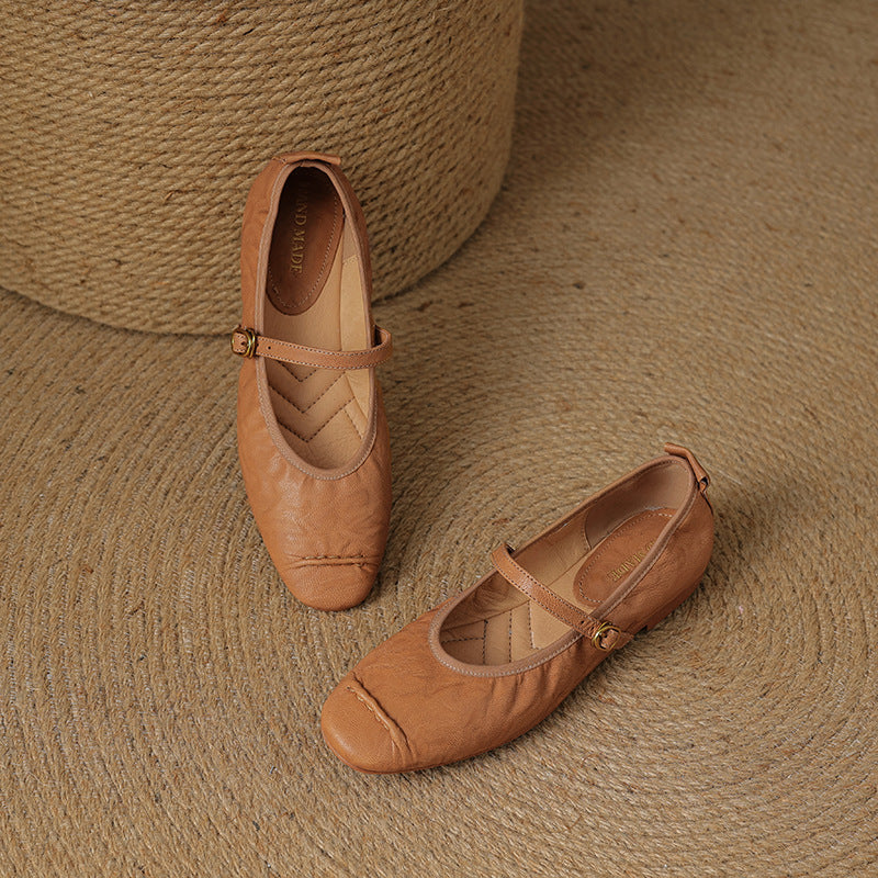 Wani – Mules Plates en Cuir Souple – vue 14
