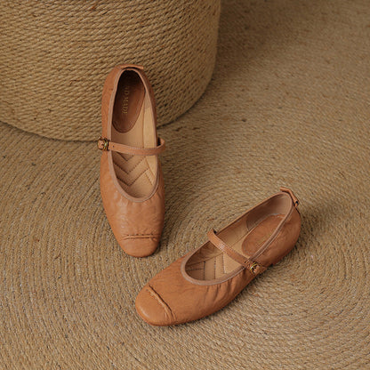 Wani – Mules Plates en Cuir Souple – vue 14