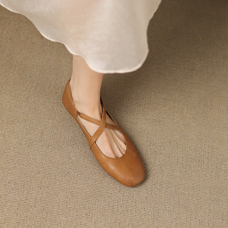 Zeor | Babies en Cuir à Brides Croisées