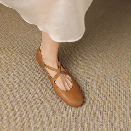 Zeor | Babies en Cuir à Brides Croisées