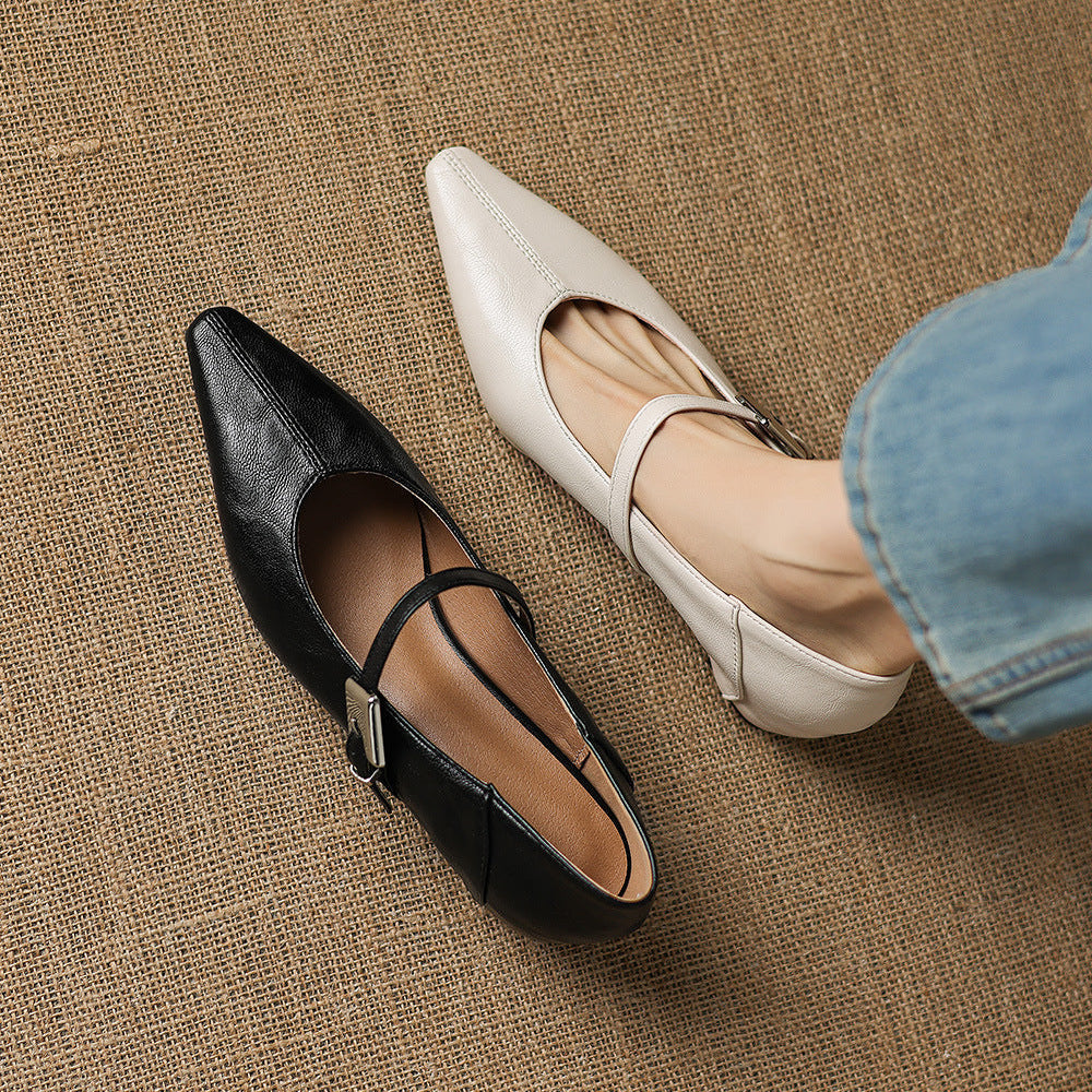Tamsin – Babies Mary Jane Pointues en Cuir – vue 9