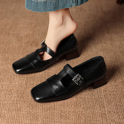Veyra | Escarpins en Cuir à Bride en T
