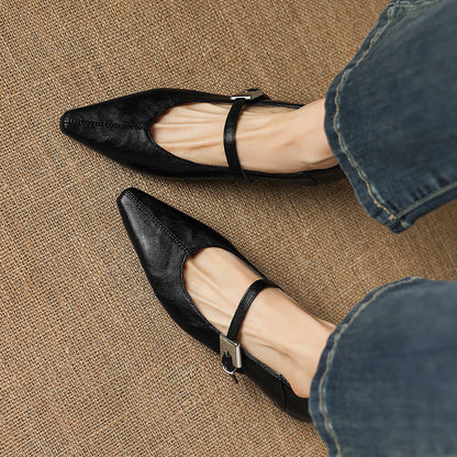 Tamsin – Babies Mary Jane Pointues en Cuir – vue 12