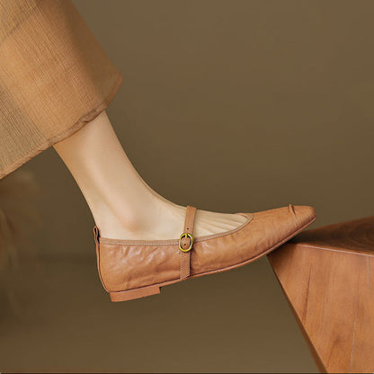 Wani – Mules Plates en Cuir Souple – vue 12