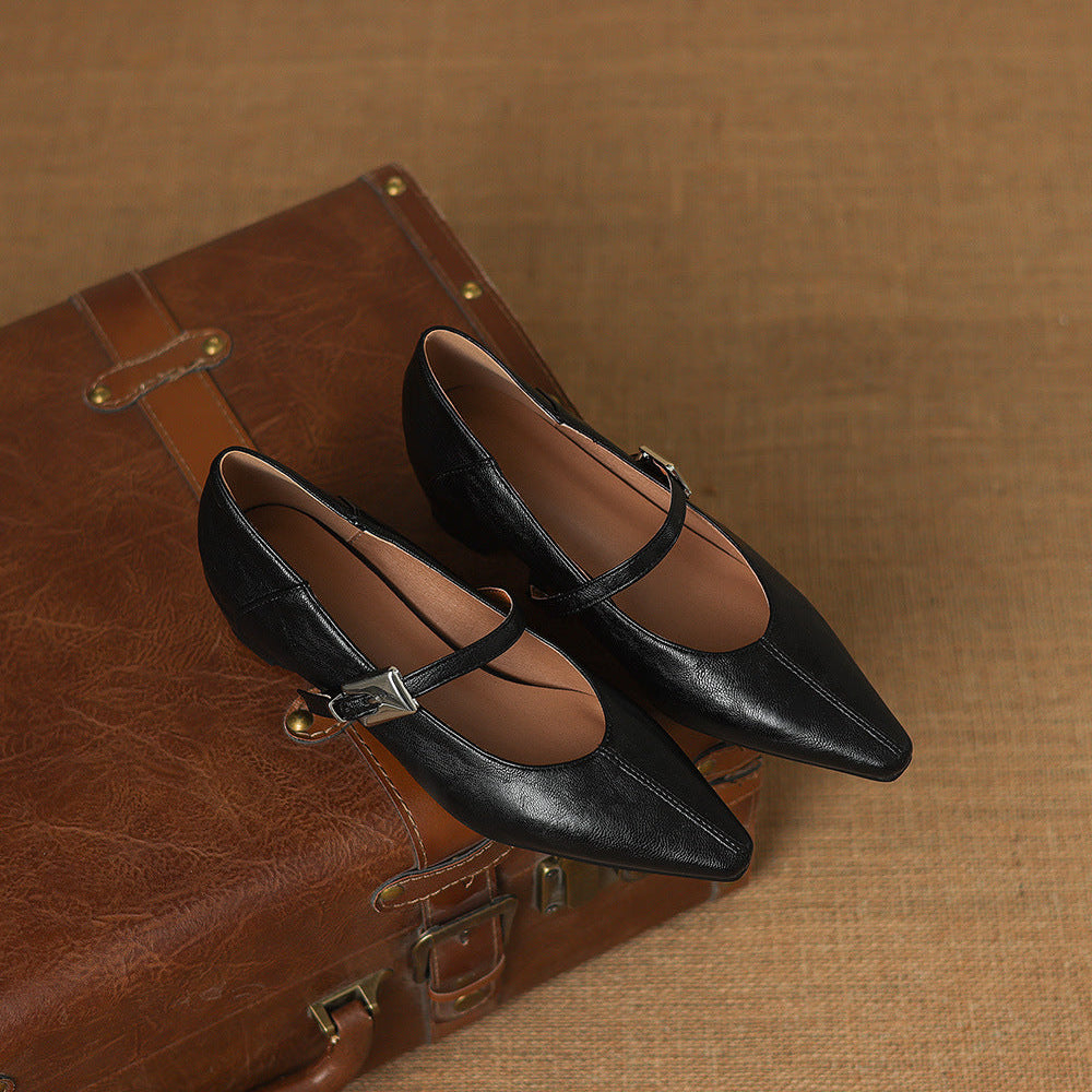 Tamsin – Babies Mary Jane Pointues en Cuir – vue 16