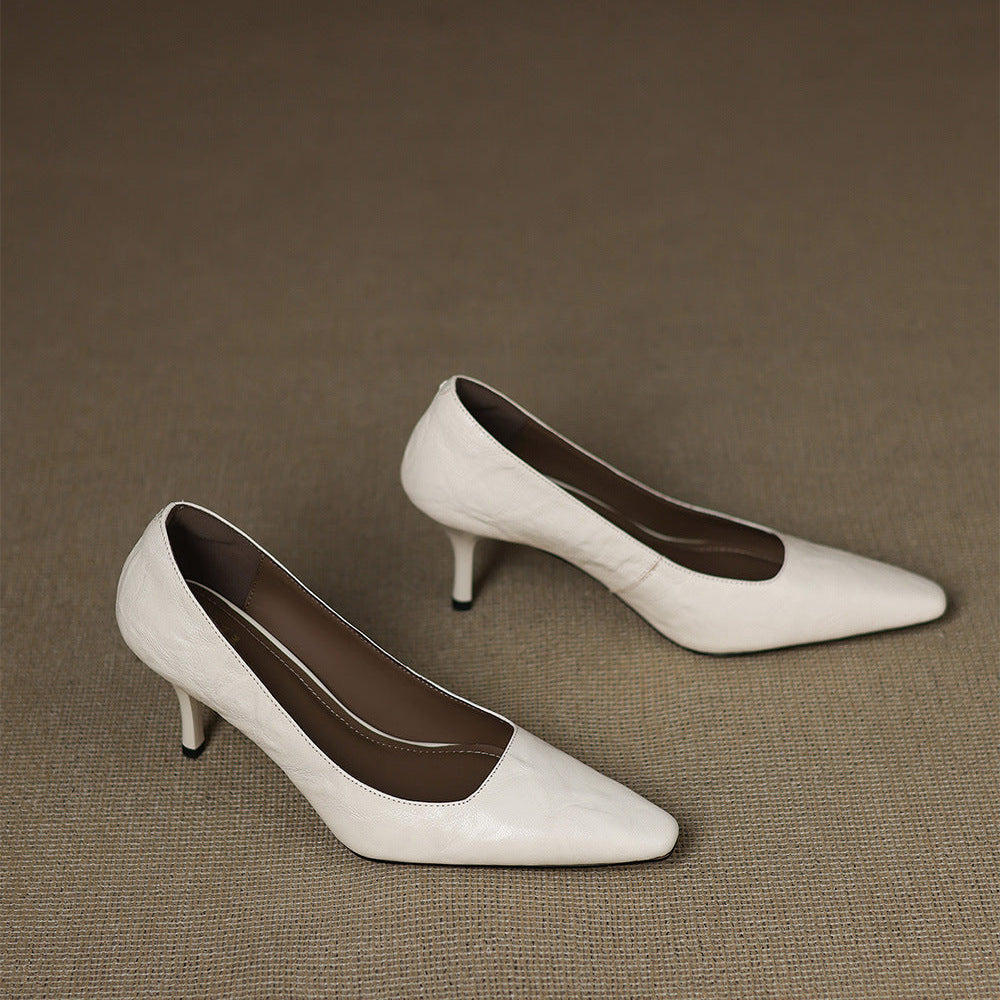 Zala – Escarpins Pointus en Cuir – vue 15