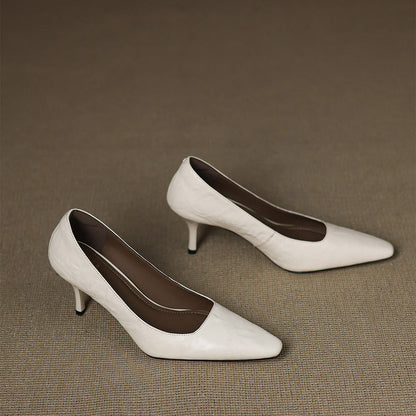 Zala – Escarpins Pointus en Cuir – vue 15