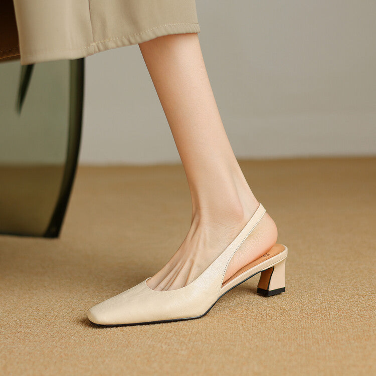 Ersa – Chaussures en Cuir à Bride Arrière – vue 2