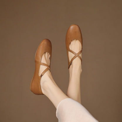 Zeor | Babies en Cuir à Brides Croisées