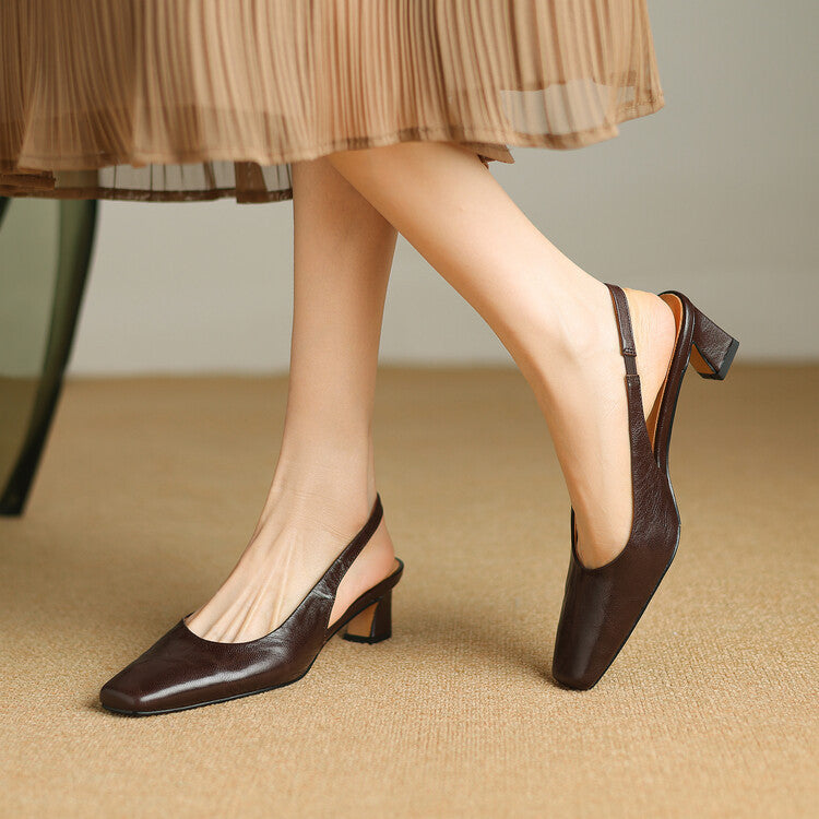 Ersa – Chaussures en Cuir à Bride Arrière – vue 20