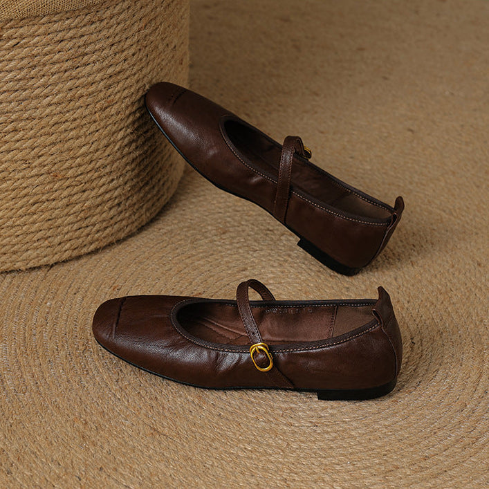 Wani – Mules Plates en Cuir Souple – vue 7