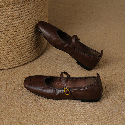 Wani – Mules Plates en Cuir Souple – vue 7