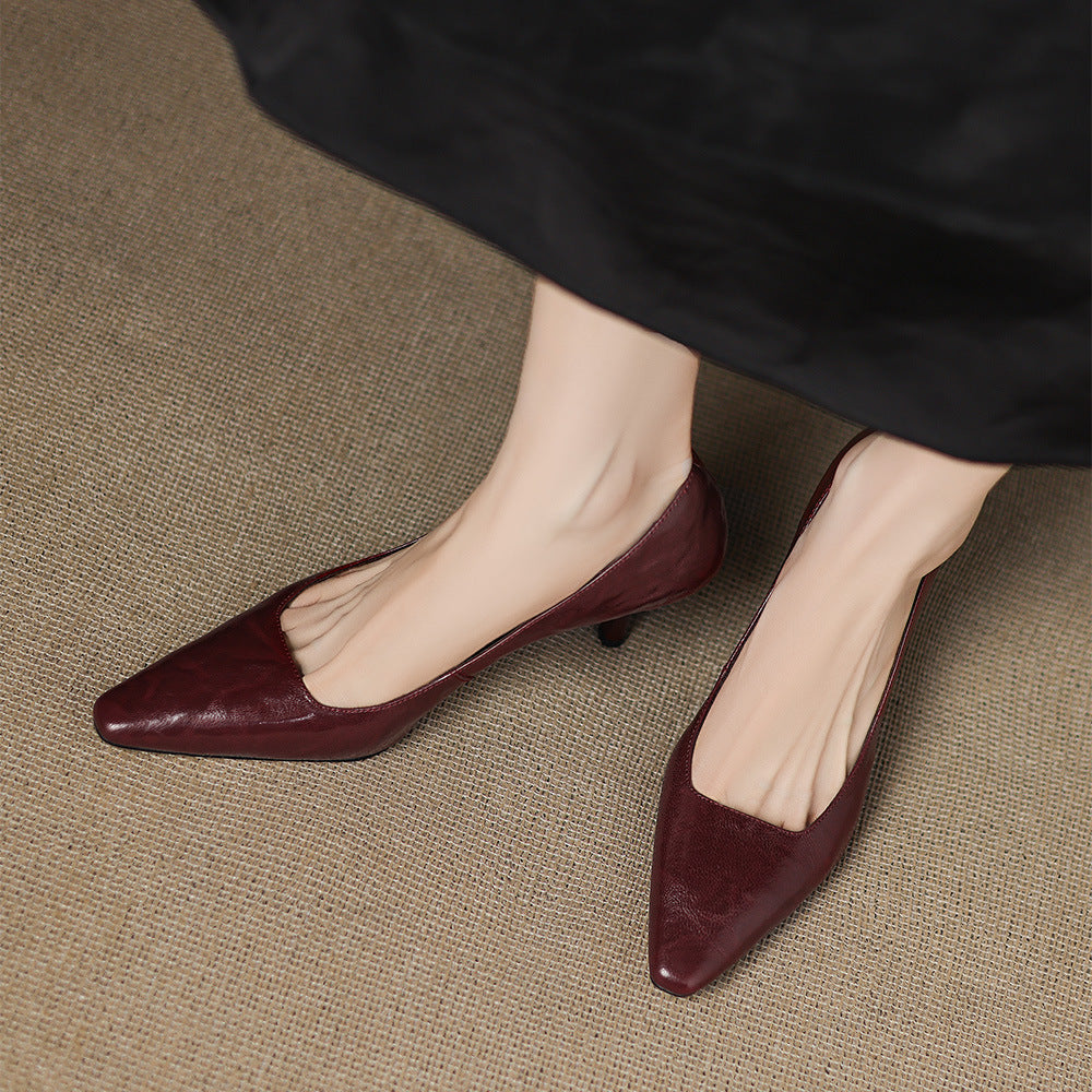 Zala – Escarpins Pointus en Cuir – vue 9