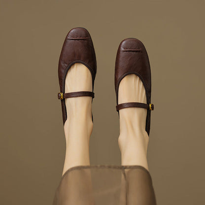 Wani – Mules Plates en Cuir Souple – vue 6