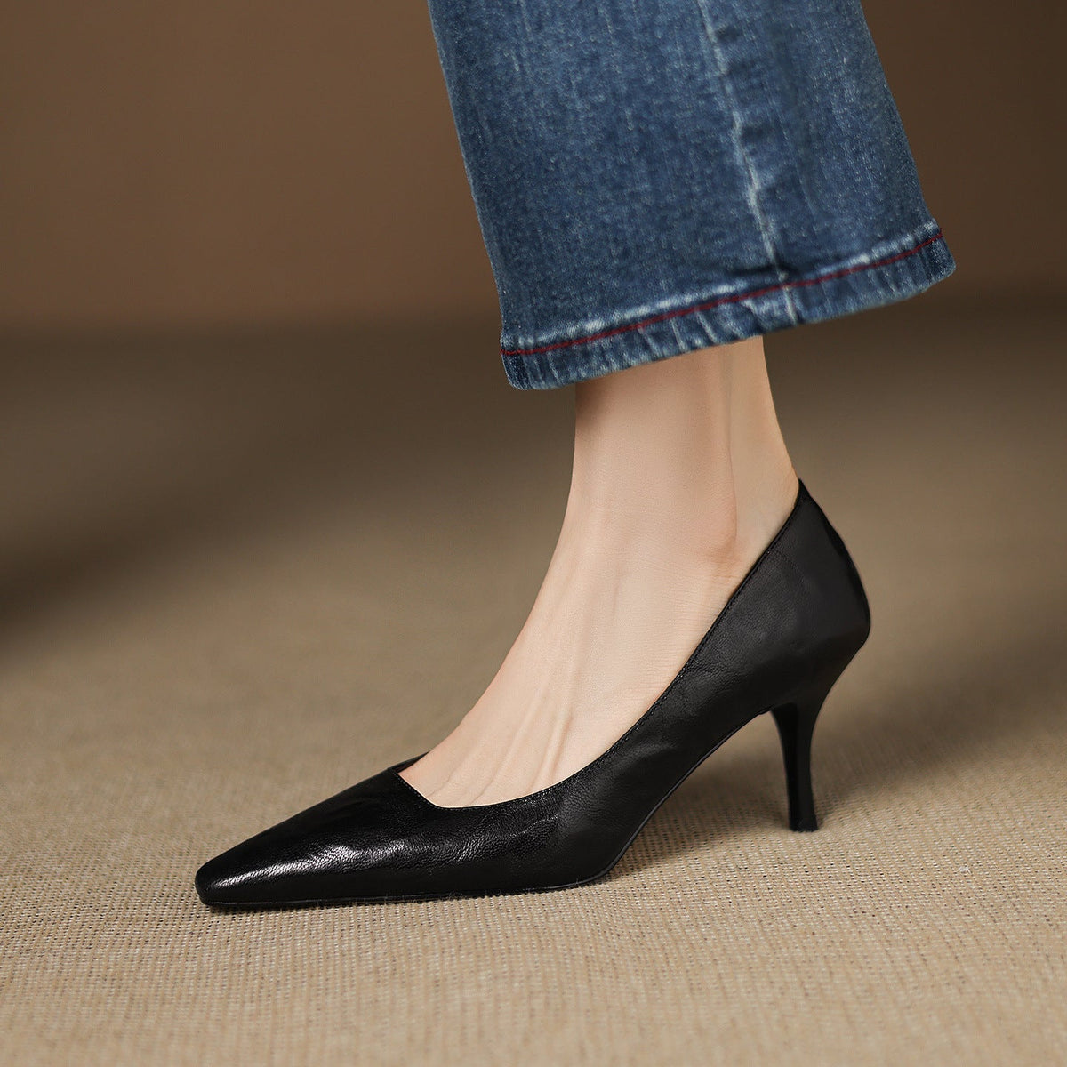Zala – Escarpins Pointus en Cuir – vue 17