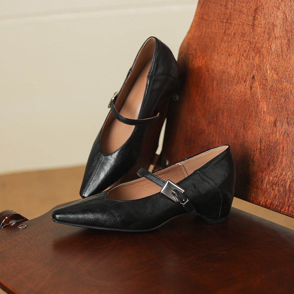 Tamsin – Babies Mary Jane Pointues en Cuir – vue 15