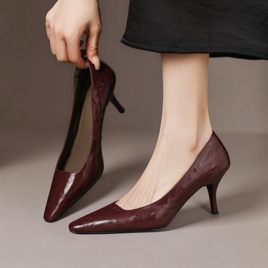 Zala – Escarpins Pointus en Cuir – vue 1