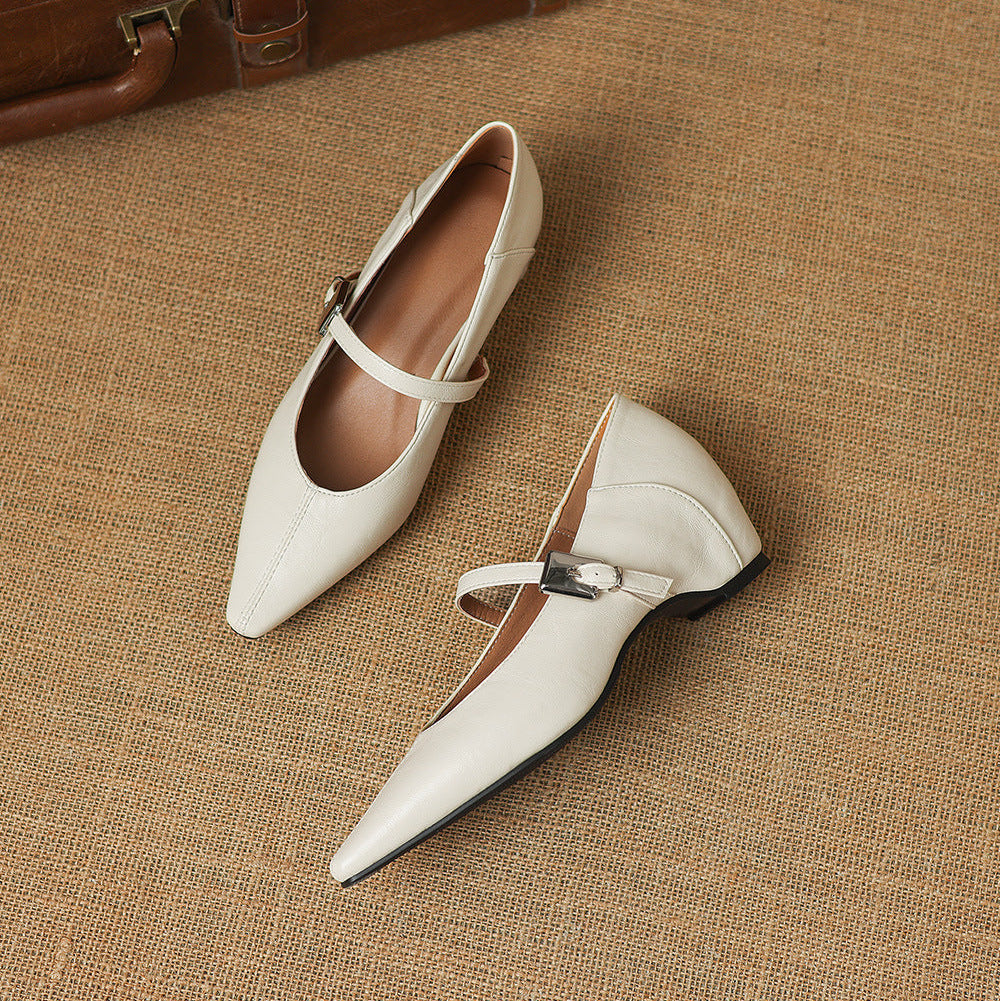 Tamsin – Babies Mary Jane Pointues en Cuir – vue 8