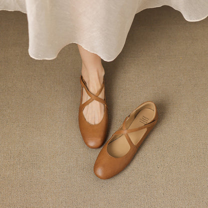 Zeor | Babies en Cuir à Brides Croisées