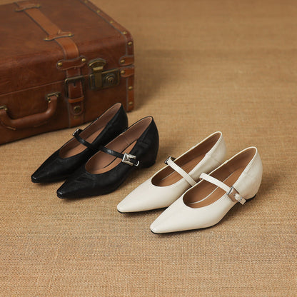 Tamsin – Babies Mary Jane Pointues en Cuir – vue 17