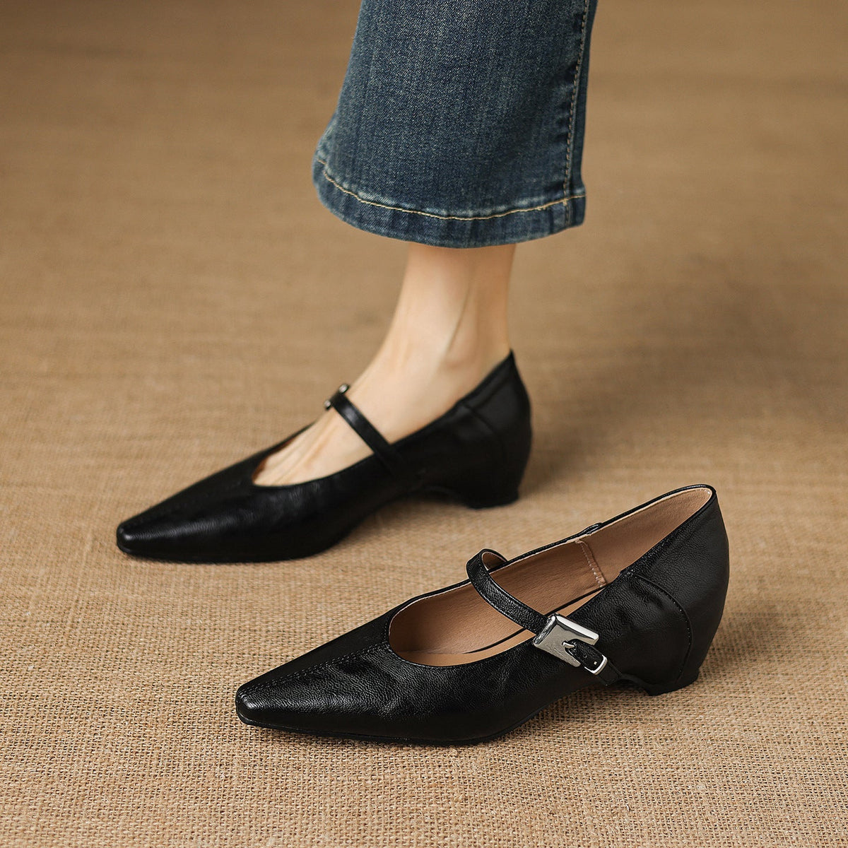Tamsin – Babies Mary Jane Pointues en Cuir – vue 2