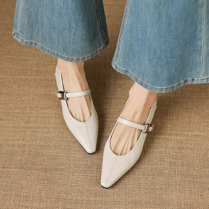 Tamsin – Babies Mary Jane Pointues en Cuir – vue 3