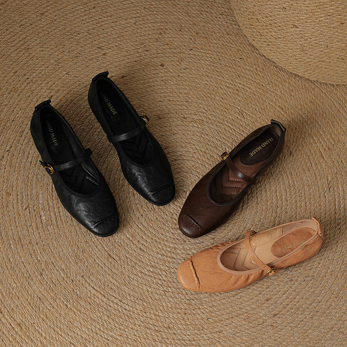 Wani – Mules Plates en Cuir Souple – vue 20