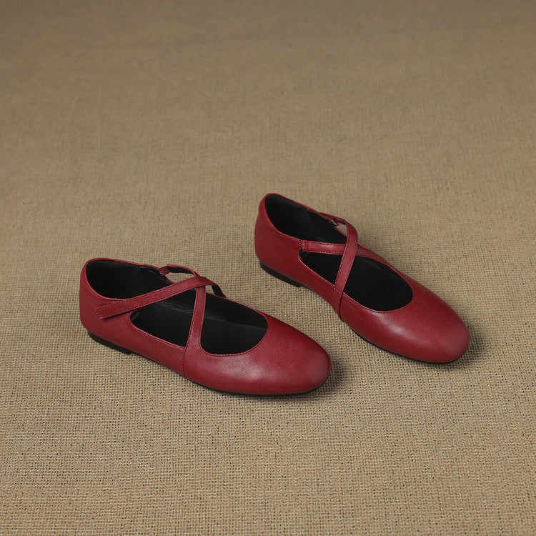 Zeor | Babies en Cuir à Brides Croisées