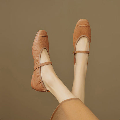 Wani – Mules Plates en Cuir Souple – vue 11