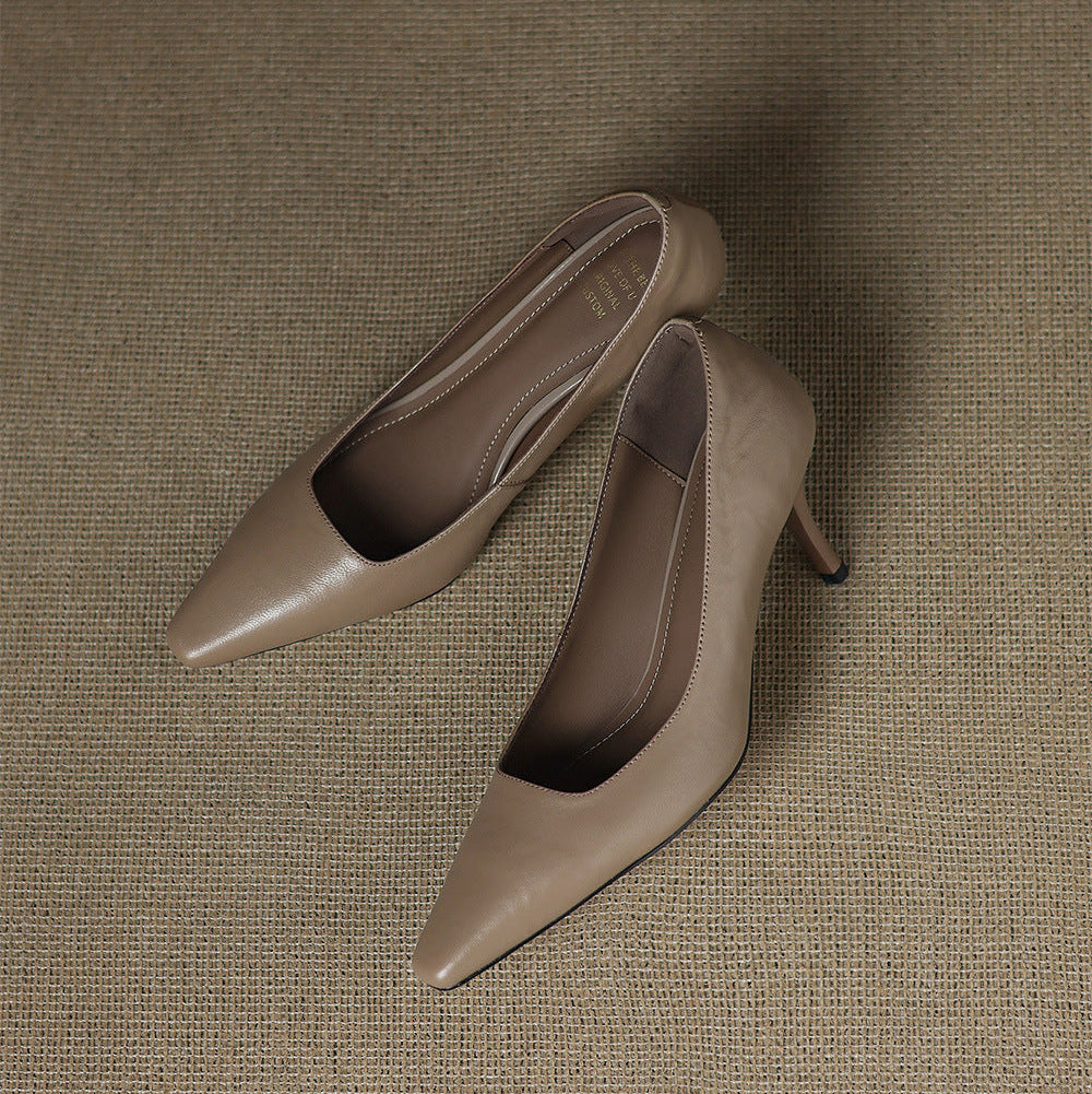Zala – Escarpins Pointus en Cuir – vue 7