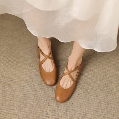 Zeor | Babies en Cuir à Brides Croisées