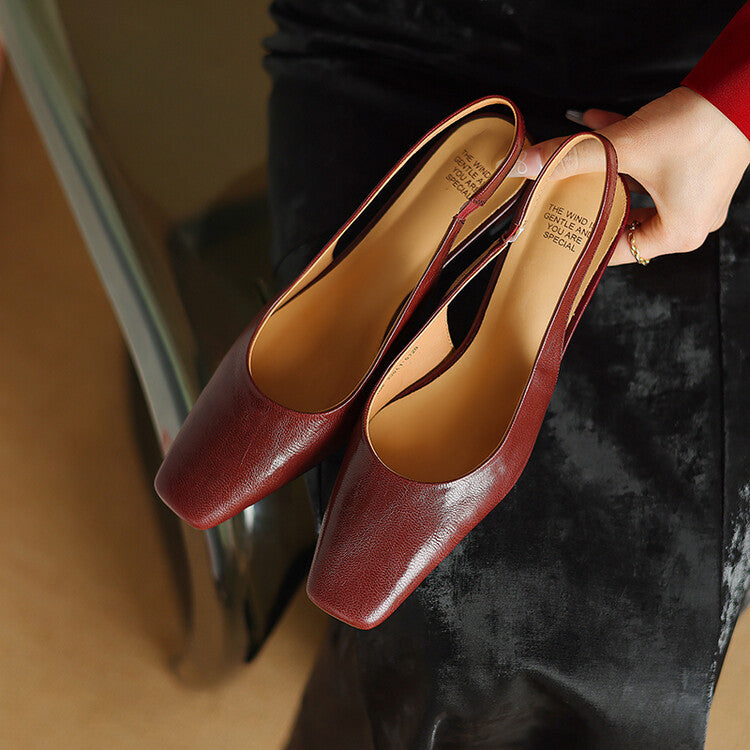 Ersa – Chaussures en Cuir à Bride Arrière – vue 9