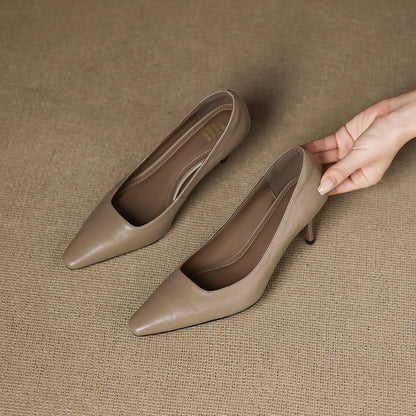Zala – Escarpins Pointus en Cuir – vue 2