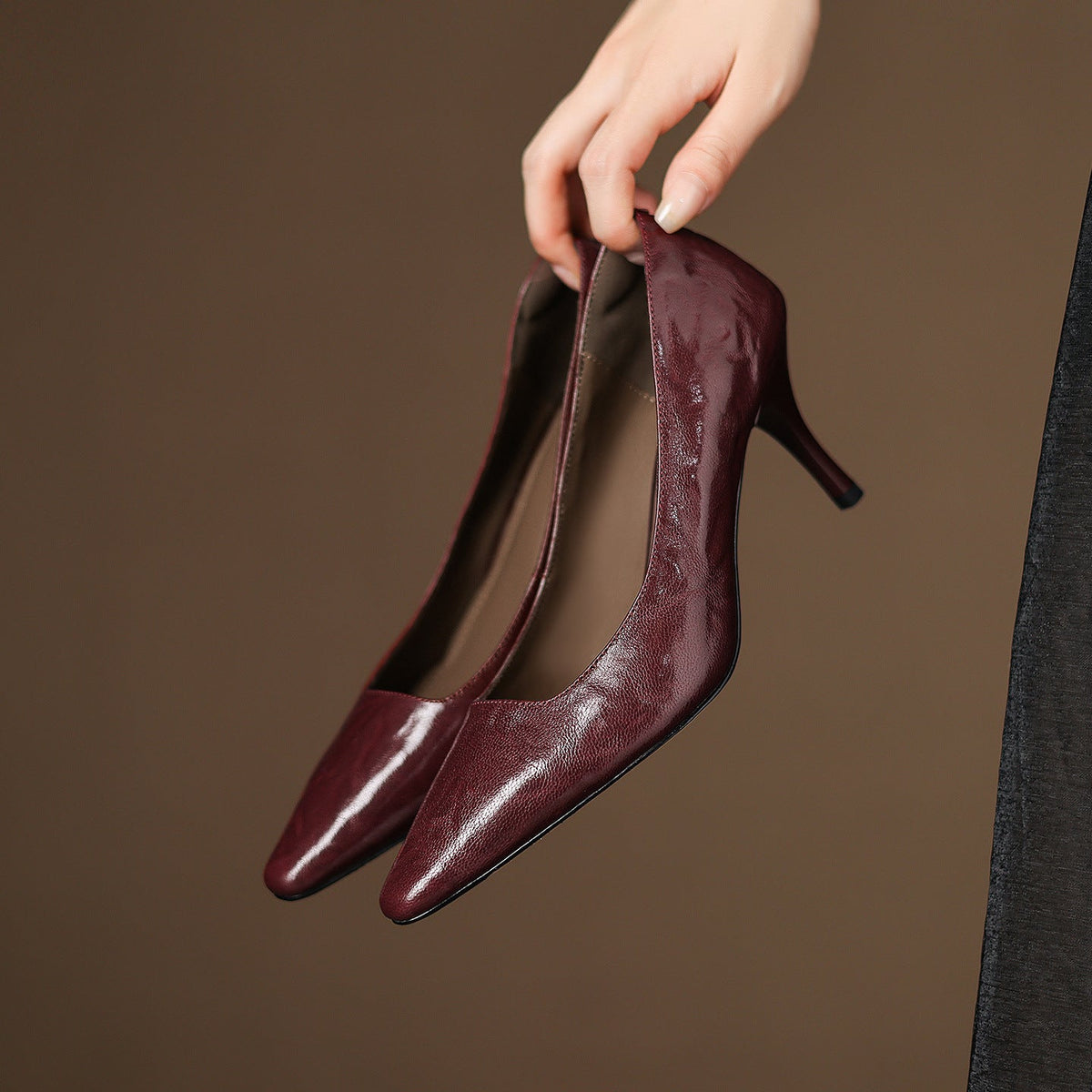 Zala – Escarpins Pointus en Cuir – vue 10