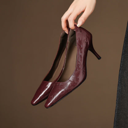 Zala – Escarpins Pointus en Cuir – vue 10