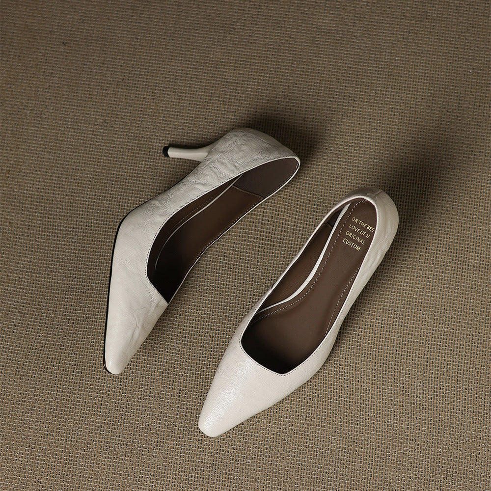Zala – Escarpins Pointus en Cuir – vue 14