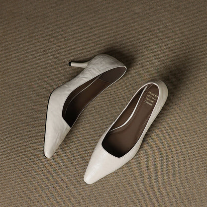 Zala – Escarpins Pointus en Cuir – vue 14