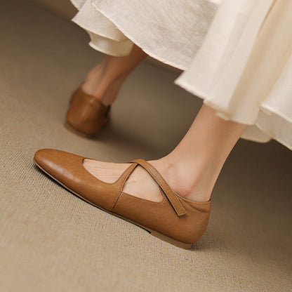 Zeor | Babies en Cuir à Brides Croisées