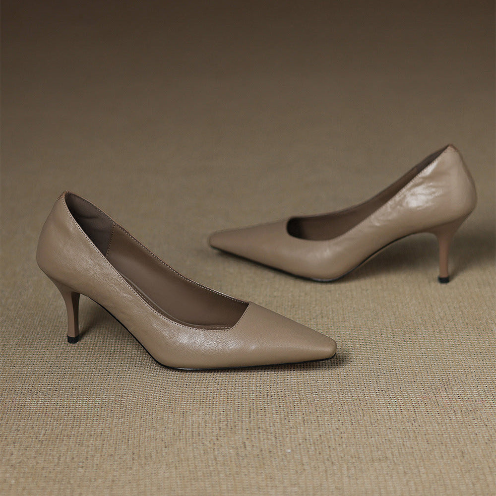 Zala – Escarpins Pointus en Cuir – vue 8