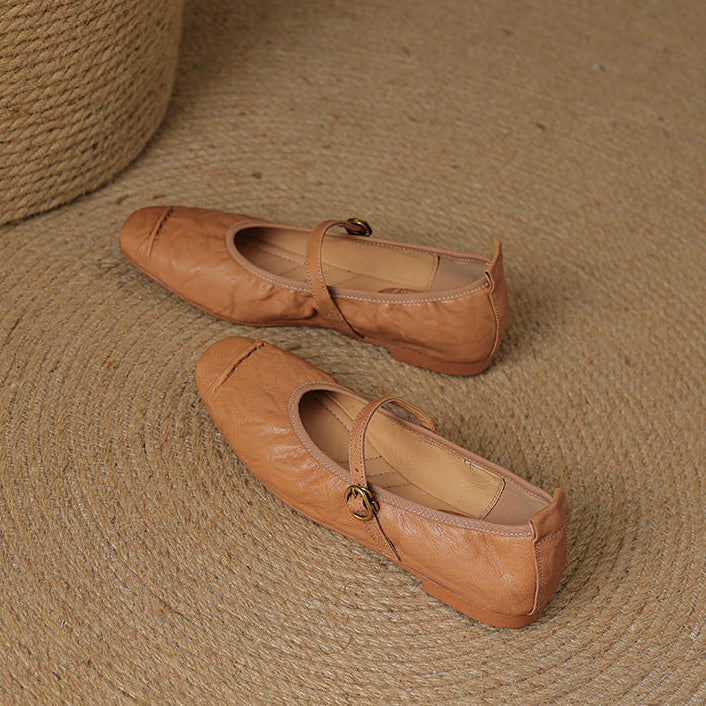 Wani – Mules Plates en Cuir Souple – vue 13