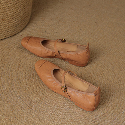 Wani – Mules Plates en Cuir Souple – vue 13
