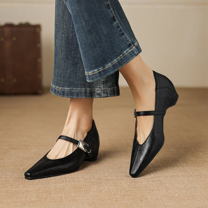 Tamsin – Babies Mary Jane Pointues en Cuir – vue 10