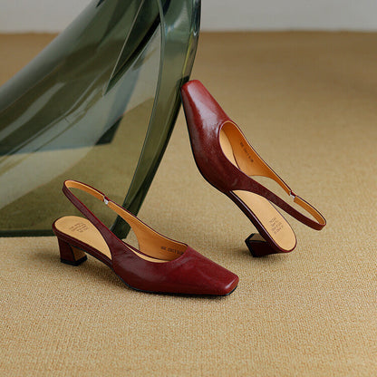 Ersa – Chaussures en Cuir à Bride Arrière – vue 11
