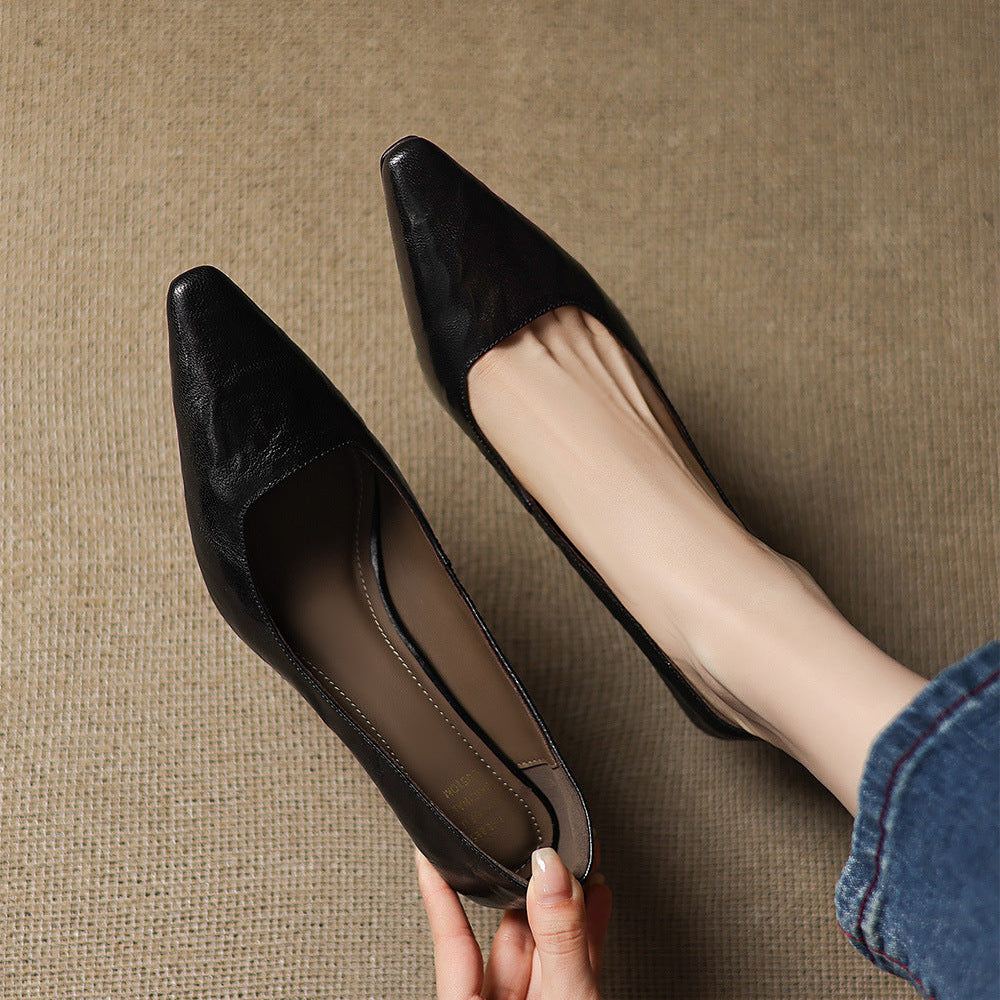 Zala – Escarpins Pointus en Cuir – vue 18