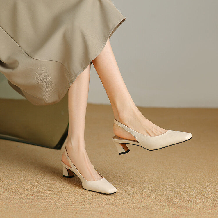Ersa – Chaussures en Cuir à Bride Arrière – vue 12