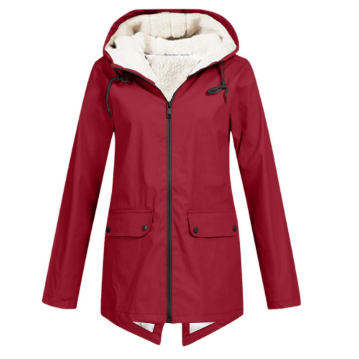 Ambroisine | Parka Imperméable Doublée à Capuche