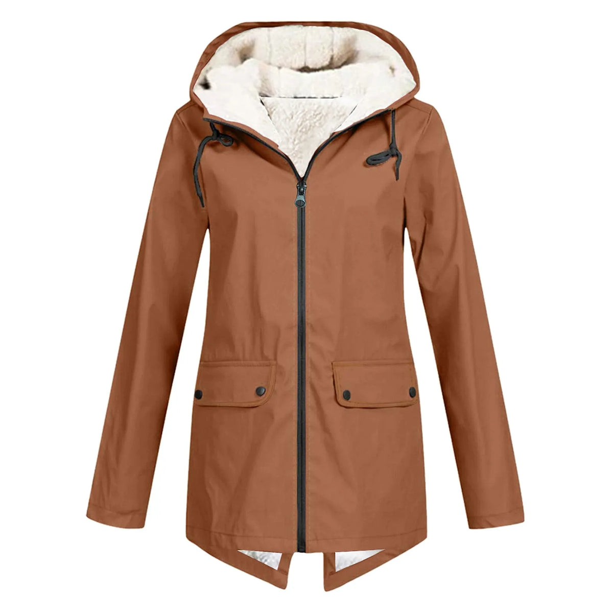 Ambroisine | Parka Imperméable Doublée à Capuche