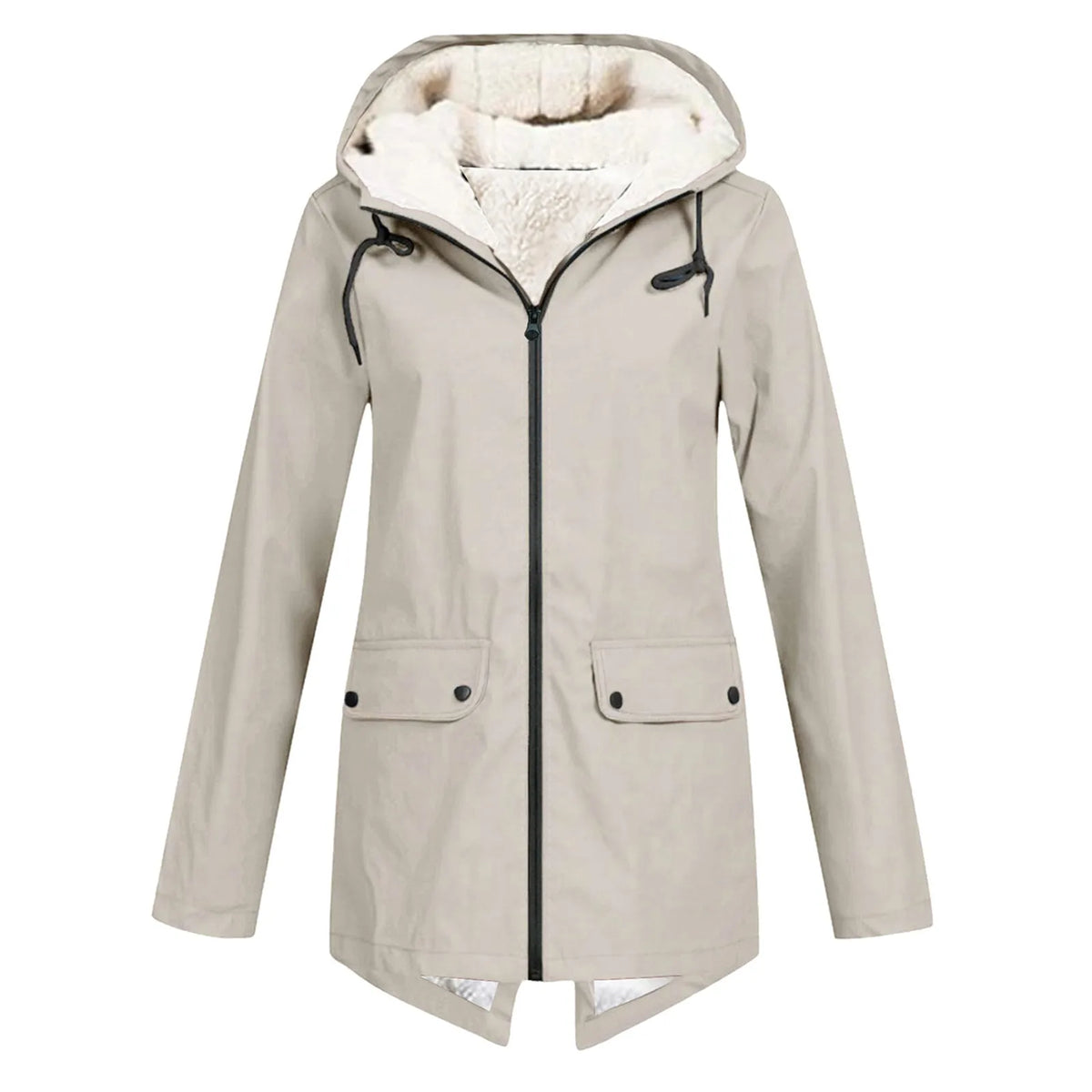 Ambroisine | Parka Imperméable Doublée à Capuche